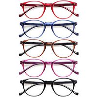 5 Pairs fashion Great Value Quality Readers Spring Hinge Colorful Reading Glasses (5 Pack multicolor, 0.5)