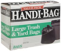 Webster HAB6TL40 Plastic Handi Bag Trash Bag, Super Value Pack, 0.7 Mil, Flat Seal, 40" x 32.5", Black (Pack of 40)