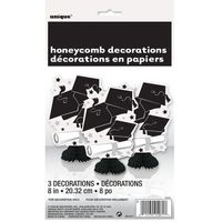 8" Mini Graduation Centerpiece Decorations, 3ct