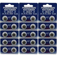 Powertron 30 AG7 LR926 395 195 LR57 LR927 Battery USA Ship Retail Cards