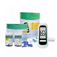 Blood Glucose Monitor Meter, Diabetes Testing Kit 50 Blood Sugar Tester Strips with 1 Lancing Device,mmol/L