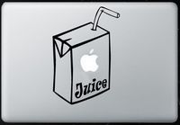 Apple Juice Container - Sticker Decal MacBook, Air, Pro All Models.