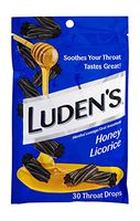Luden's Honey Lemon Throat Drops | Deliciously Soothing, Honey Licorice, 30 Count - Pack of 12