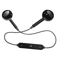 Refaxi Wireless Binaural Bluetooth Earphone Sports Headset Stereo Bass Headphone (Black, Without Boxed)