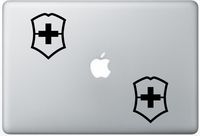 Swiss Army LeporeDecals0512 Set Of Two (2x) , Decal , Sticker , Laptop , Ipad , Car , Truck