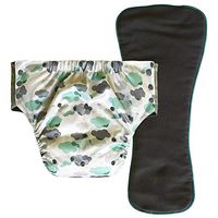 Adult Pull On Diaper with Tabs - Medium Reusable Incontinence Briefs with Insert for Women or Men (Regular, Cloud)