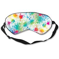 Paint Splatter Colorful Sleep Eye Mask for Kids Girls Boys, Block Out Light & Blindfold Sleeping Mask, Soft Comfort Eye Shade Cover for Yoga Meditation- Pack of 1