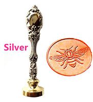 MNYR Vintage Cute Bee Flying Wax Seal Stamp Luxury Bronze Metal Peacock Decorative Wedding Invitations Gift Cards Paper Stationary Envelope Custom Logo Picture Monogram Wax Seal Sealing Stamp Gift Set