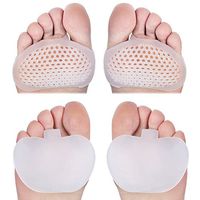 COJOY Gel Metatarsal Cushion Breathable Ball Foot Cushions Half Toe Sleeve Gel for Foot Care Pain Relieve 2 Pairs