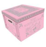 Pink My Baby Keepsake Box A Lifetime Of Memories Large Collapsible Storage Box