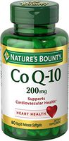 Natures Bounty CoQ10 Pills and Dietary Supplement Supports Cardiovascular and Heart Health 200mg 80 Softgels