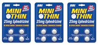 Mini Thin | Two-Way Action Caffeine Pills - High Speed Energy and Enhanced Stamina* - 205mg Caffeine; 25mg Ephedrizine (Yohimbe, DMAE, Green Tea, Whit