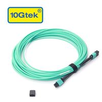 10Gtek MPO-MPO Patch Cord, OM3 Multimode Fiber, 8-core Fiber for QSFP+Transceivers Application, 5-meter(16.5ft)