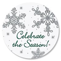 Snow Swirls Envelope Seals - Set of 72