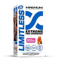 Magnum Nutraceuticals Limitless (Fruit Punch) - Extreme Pre-Workout Powder - Increased Focus, Energy, and Endurance - Break Through Your Plateaus Today