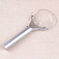 Illuminated Magnifying Glass10x Handheld Portable Reading Elderly Frameless Lightweight with Led Lamp for Old Man Read Newspaper Optical Glasses Lens Hobbies Jewelry Maps Crafts Handheld Magnifier