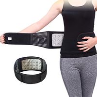 MAIBU Removable Self-Heating Magnetic Therapy Support Brace Adjustable Pain Relief Back Waist Support Lumbar Brace Belt M