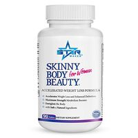SKINNY BODY BEAUTY Keto Weight Loss Diet Pills for Women - Accelerated Weight Loss Formula, Energy Booster w Garcinia Cambogia, Helps Curb Food Cravings, Sheds Body Fat & Excess Water Weight, 90 Count