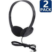 Kids Headphones,Wired Headphones for Kids Children Girls Boys Teens Portable Adjustable On Ear Headsets 3.5mm Jack Compatible iPad Chromebook Computer MP3/4 Kindle Tablet-School Headphones (Black)