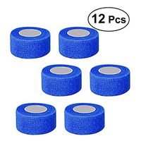 ROSENICE Medical Cohesive Bandages Self Adherent Wrap Tape Stretch Athletic Strong Elastic First Aid Tape(Blue) 12 roll