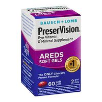 PreserVision AREDS Eye Vitamin & Mineral Supplement - 60 Softgels, Pack of 2
