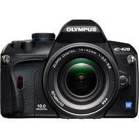 Olympus E-420 Black SLR Digital Camera with 14-42mm Zoom Lens & 2.7" LCD