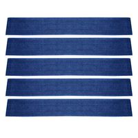 Aclean Microfiber Floor Aluminium Mop Reusable Refill Pad 5 Pack (Blue Loop Pad, 34 inches)