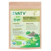 SVATV 100% Organic Bitter Melon Extract Powder- 0.5 LB USDA Certified - Karela 100% Raw from India
