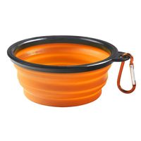 KABB Travel Collapsible Dog Bowl, Portable Foldable Expandable Cup Dish for Pet Dog Cat Food Water On Camping, Hiking Feeding Free Carabiner