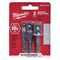 Milwaukee, 48-32-5033, Socket Adapters, Impact, PK3