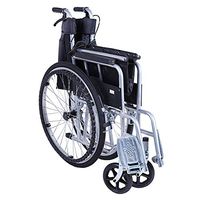 Wheelchair Medical Equipment Steel Folding Lightweight, Breathable Canvas Cushion for Seniors and People in Need,Folding Size 9024cm, Walker Assist Devices