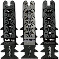 Integra Tools Platinum Series Blades 15Pcs Oscillating Tool Accessory Kit MultiTool Saw Blade for DeWalt Porter Cable Black&Decker Fein