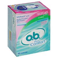 o.b. Pro Comfort Tampons, Multi-Pack, 40-Count Packages (Pack of 3)