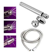 3 Heads Aluminum Enema Shower Cleaner with 150cm Stainless Steel Handheld Shower Hose,Anal Colonic Douche System Douche Anal Enema Bidet Cleaning Kit Wash Cleansing Tool Gift
