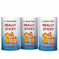 SuperiorMaker Lint Roller Refill, Really Sticky Sheets for Pet Hair and Lint Removal from Clothes and Furniture, 70 Sheets/Roll, 3 Count, 210 Sheets Total Fits All Standard Size Lint Rollers
