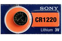 Cr1220 Sony 3 Volt Lithium Coin Cell Battery (On Card)