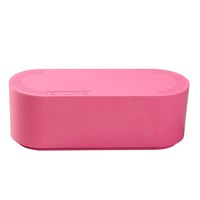 D-Line Cable Management Box, Hide and Conceal Power Strips and Electrical Cords, Cord Organizer Made from Electrically Safe ABS Material, Small, Hot Pink