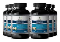 Mental Alertness - Coconut Oil - Extra Virgin Coconut Oil Supplement - 6 Bottles 360 Softgels