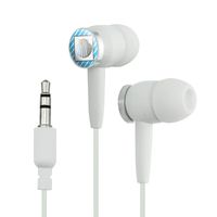 Seashell Fun Tropical Beach Birthday Wedding Novelty in-Ear Earbud Headphones - White