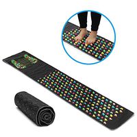 Enshey Foot Massage Mat Walk Reflexology Massager Acupoint Mat Acupressure Mat for Pain Foot Ache Relieve Nerve Relaxes Muscle Massage at Home and Office(68.9"*13.8")