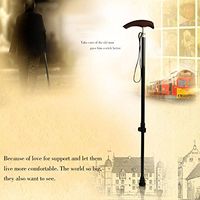 cane Telescopic Walking Stick Wings Wood Handle Adjustable Height 74-95CM Carbon Fiber Ultralight Non-Slip Mobility Aid for Elderly HOJZ