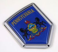 Pennsylvania PA USA State Flag Car Chrome Emblem Decal Sticker Bike Laptop Boat 3dd Sticker Badge