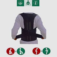 Posture Corrector for Women Men & Kids | Adjustable Back Brace for Easing Neck and Back Pain | Comfortable Clavicle Support | Back Straightener | Upper Back Support Medical Device S-XXL (S)