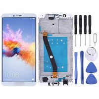 JUNXI Phone case Phone Cover LCD Screen and Digitizer Full Assembly with Frame for Huawei Honor 7X(Black) (Color : White)