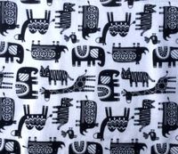 'NUGGLEBUDDY NEW! Microwavable Moist Heat & Aromatherapy Organic Rice Pack. Black & White"Animals of Africa" Flannel. UNSCENTED. The Perfect Gift Idea!