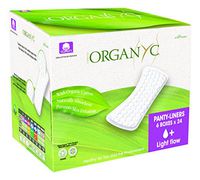 Organyc 100% Organic Cotton Panty Liners for Sensitive Skin, Light Plus, 144 Count