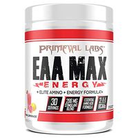 Primeval Labs EAA Max Energy, Muscle Energy & Nutrient Delivery, Enhances Muscle Protein Synthesis, Boosts Performance, Improves Focus, Supports Energy Production, Pink Lemonade, 30 Servings