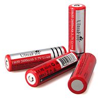 UltraFire 3.7V Rechargeable Battery 2600mAh 4 Pack Button Top Batteries UFB26