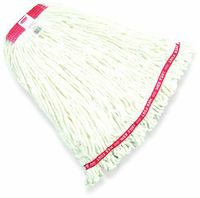 Rubbermaid Commercial Web Foot Shrinkless Wet Mop, Large, 1-Inch Headband, White