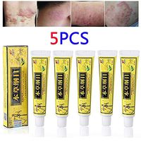 Psoriasis Treatment,Psoriasis Treatment Cream for Dermatitis Eczema,CEZUBEM Natural Chinese Herbal Cream Eczema Dermatitis Psoriasis Vitiligo Skin Disease Treatment Ointment 5PCS/LOT